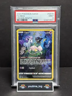2023 Pokemon Sword And Shield Crown Zenith Fa Mew #GG10 PSA 9 - Image 1