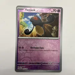 Pokemon - Yamask - 075/182 - Reverse Holo - Paradox Rift - NM/M - Image 1