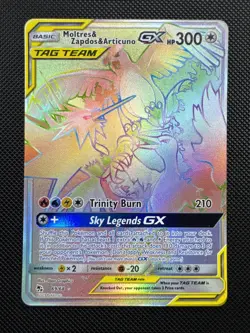 💎💎| Pokemon TCG Moltres&Zapdos&Articuno GX 69/68 Hidden Fates Tag Team MINT - Image 1