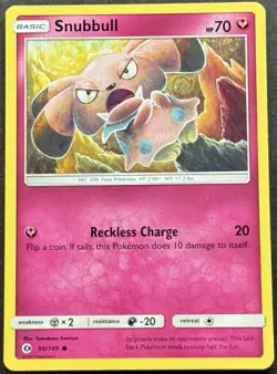 Snubbull - 90/149 - Sun & Moon - Pokemon TCG - LP - Regular Common - Image 1