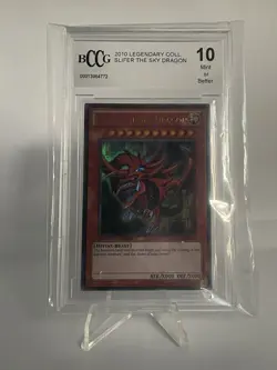 2010 Yu-Gi-Oh Yugioh Legendary Collection Slifer The Sky Dragon BCCG 10 Mint - Image 2