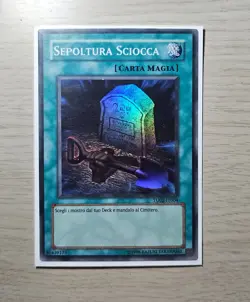Yugioh Foolish Burial Super Rare Italian TU02-IT004 LP - Image 1