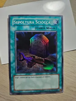 Yugioh Foolish Burial Super Rare Italian TU02-IT004 LP - Image 2