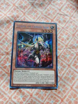 Lacrima the Crimson Tears MP25-EN100 Prismatic Secret Rare Yugioh 2025 Mega-Pack - Image 1