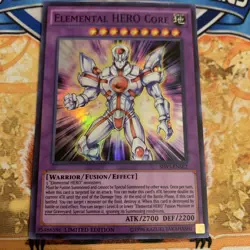 Yugioh Elemental HERO Core SHVI-ENSE2 NM - Image 1