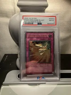 Yugioh Ultimate Rare Phoenix Wing Wind Blast Unlimited Psa8 Flaming Eternity. - Image 1