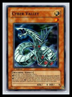 Yugioh Cyber Valley PTDN-EN010 1st Edition Super Rare LP - Image 1