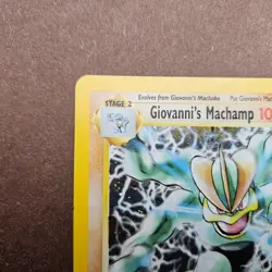 Giovanni's Machamp 6/132 Pokemon Gym Challenge Holo Rare Card - MP - Image 2