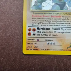 Giovanni's Machamp 6/132 Pokemon Gym Challenge Holo Rare Card - MP - Image 4