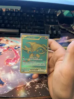 Pokemon TCG Chi-Yu EX Paldean Fates Holo Hyper Rare Gold Card 241/091 - Image 1