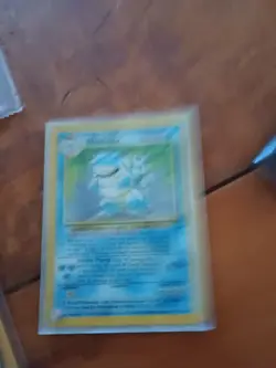 2000 Pokemon BLASTOISE Base Set 2 Edition HOLO Rare Card 2/130 SWIRL-heav Play - Image 3