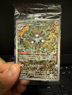 Pokemon TCG Magneton SVP 159 Promo Card Surging Sparks (Sealed) - Image 1
