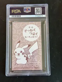 PSA 9 Poncho-Wearing Pikachu Business Card M Charizard X Mega Charizard Pokemon - Image 2