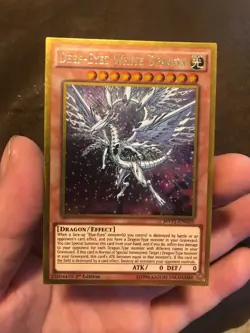 Deep-Eyes White Dragon - MVP1-ENG05 - 1st ED Gold Rare Ultra YuGiOh! Card NM - Image 1