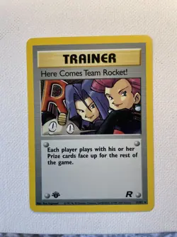 Here Comes Team Rocket! 1st Edition Pokemon Card 15/82 Holo - Image 1