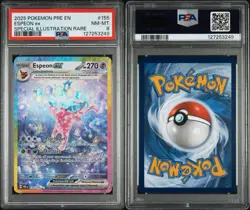 PSA 8 Pokemon TCG Espeon EX Prismatic Evolutions Holo Card 155/131 - Image 3