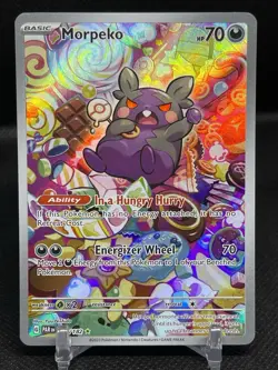 Morpeko 206/182 Paradox Rift 2023 Holo Illustration Pokemon Card TCG NM M21 - Image 1