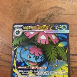 Mega Venusaur EX 155/132 Mega Evolution ENGLISH Pokemon Card NM In Protector - Image 3