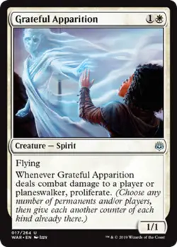 Grateful Apparition x1 NM Magic the Gathering 1x War of the Spark mtg card - Image 1
