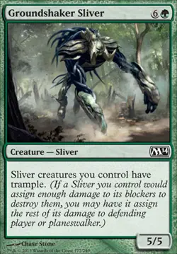 Groundshaker Sliver x1 NM Magic the Gathering 1x Magic 2014 mtg card - Image 1