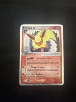 Pokemon TCG Flareon EX Holo Rare Card 108/113 Delta Species - Image 1