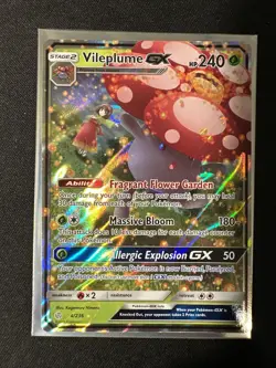 Vileplume GX Sun & Moon - Cosmic Eclipse 4/236 Holo Ultra Rare Pokemon Card NM/M - Image 2