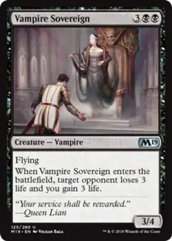 Vampire Sovereign x1 NM Magic the Gathering 1x Magic 2019 mtg card - Image 1