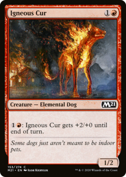 IGNEOUS CUR X 4 N/M CORE SET 2021 MAGIC THE GATHERING - Image 1