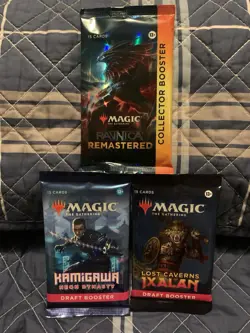 Ravnica Remastered Collector Booster Pack with Kamigawa / Lost Caverns Packs - Image 1