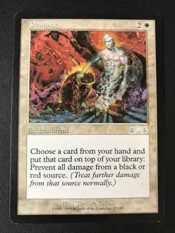 MTG Exodus #15 Penance Enchantment MP - Image 1