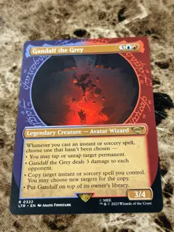 GANDALF THE GREY Magic MTG Lord of the Rings LOTR Showcase - Image 1