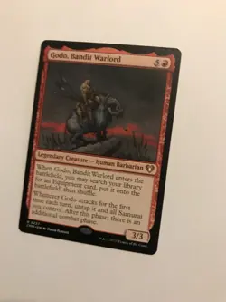 Godo, Bandit Warlord : MtG Commander Masters Regular NM, equipment tutor, Red - Image 3