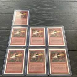Lot of (7) 1993-1997 Firebreathing Magic The Gathering Red Enchant Creature RARE - Image 1