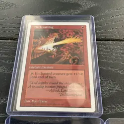Lot of (7) 1993-1997 Firebreathing Magic The Gathering Red Enchant Creature RARE - Image 4