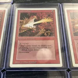 Lot of (7) 1993-1997 Firebreathing Magic The Gathering Red Enchant Creature RARE - Image 5