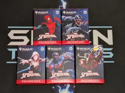 MTG Spiderman Welcome Deck Set of 5 Promo Magic the Gathering TCG - Image 1