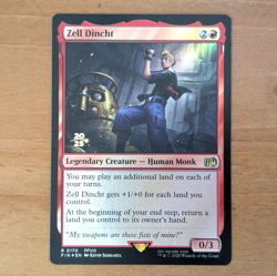 Zell Dincht - Pre-release Foil Stamped Promo - Final Fantasy MTG - Image 1