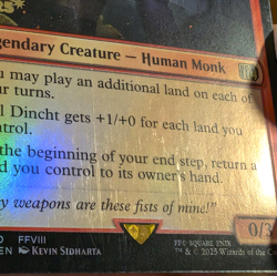 Zell Dincht - Pre-release Foil Stamped Promo - Final Fantasy MTG - Image 2