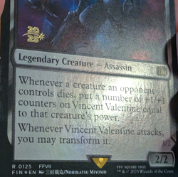 Vincent Valentine - Pre-release Foil Stamped Promo - Final Fantasy MTG - Image 4