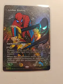 MTG Leyline Binding #0002 MAR M (Borderless) (FOIL) MTG Marvel Universe Eternal - Image 1