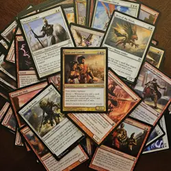 Custom EDH Commander Deck MtG Magic Gathering Anax And Cymede Heroic Go Wide WR - Image 1