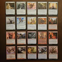 Custom EDH Commander Deck MtG Magic Gathering Anax And Cymede Heroic Go Wide WR - Image 4