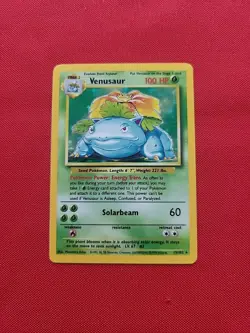Pokemon: Venusaur Holo #15/102 1999 Pokemon Base Set WOTC Vintage - LP - G5 - Image 1