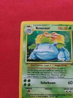 Pokemon: Venusaur Holo #15/102 1999 Pokemon Base Set WOTC Vintage - LP - G5 - Image 4