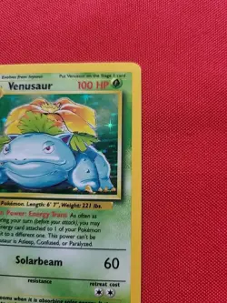 Pokemon: Venusaur Holo #15/102 1999 Pokemon Base Set WOTC Vintage - LP - G5 - Image 5