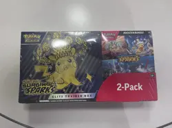 Pokemon Scarlet and Violet Surging Sparks ETB & Booster Bundle (Costco 2-pack) - Image 1