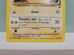 Pokemon TCG Pikachu 87/130 Base Set 2 Regular NM - Image 3