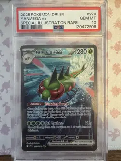 Pokemon 2025 SV Destined Rivals Yanmega EX #228/182 PSA 10 GEM MINT - Image 1
