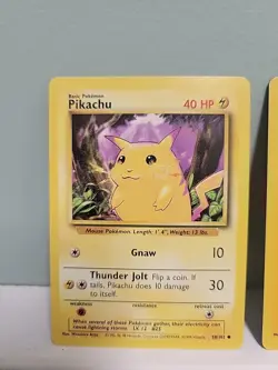 Pokemon TCG Pikachu 58/102 Base Set Unlimited Regular NM - Image 2