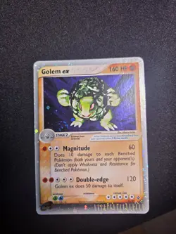 Golem ex 91/97 Dragon Holo Rare Pokemon TCG Nintendo vintage e-reader MP+ - Image 1